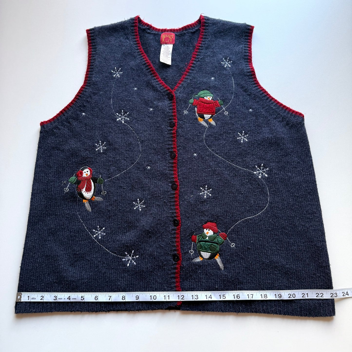 Secondhand Holiday Joy, Penguin Vest