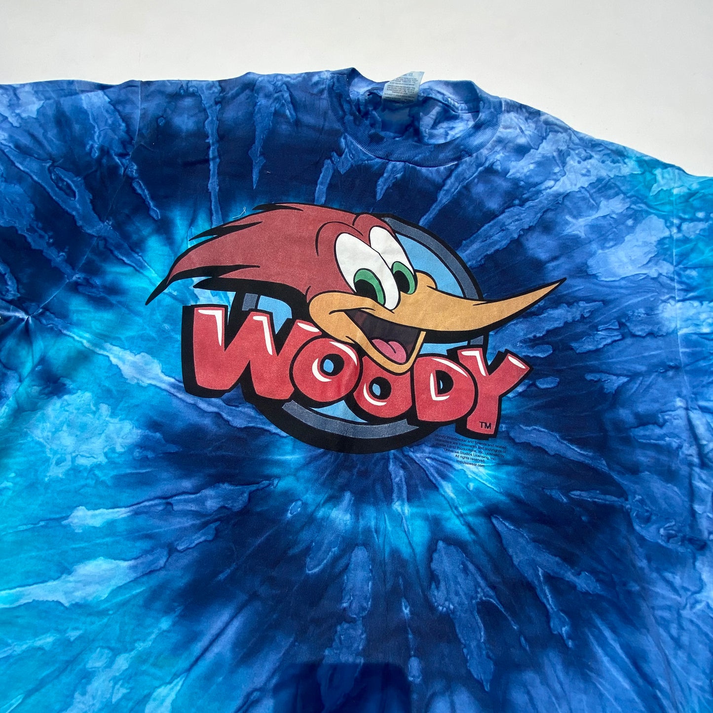 Woody the Wood Pecker Secondhand Tie Dyed T-shirt