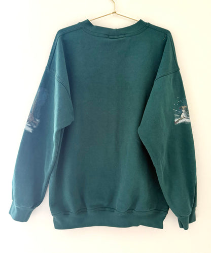 Vintage Northern Reflections, Snowman & Cat Sweatshirt