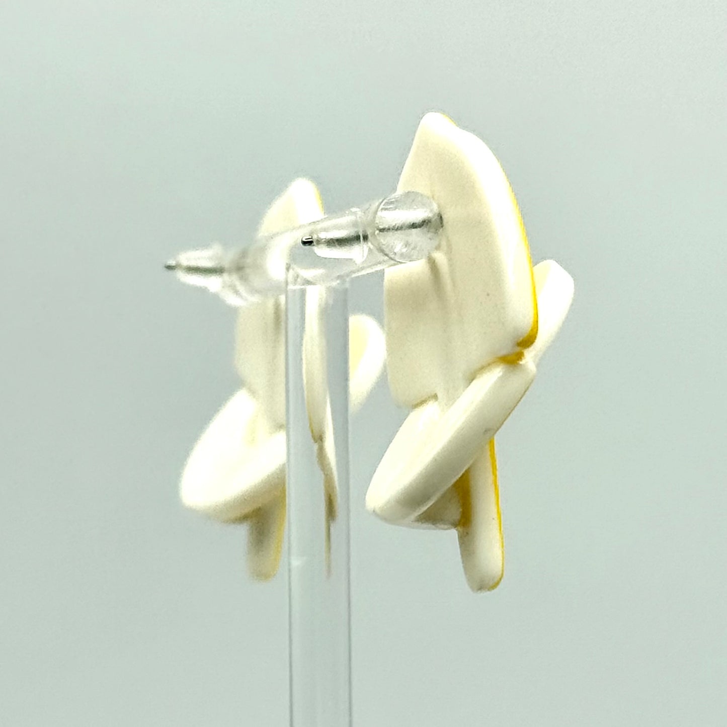 Vintage Lemon Yellow Earrings