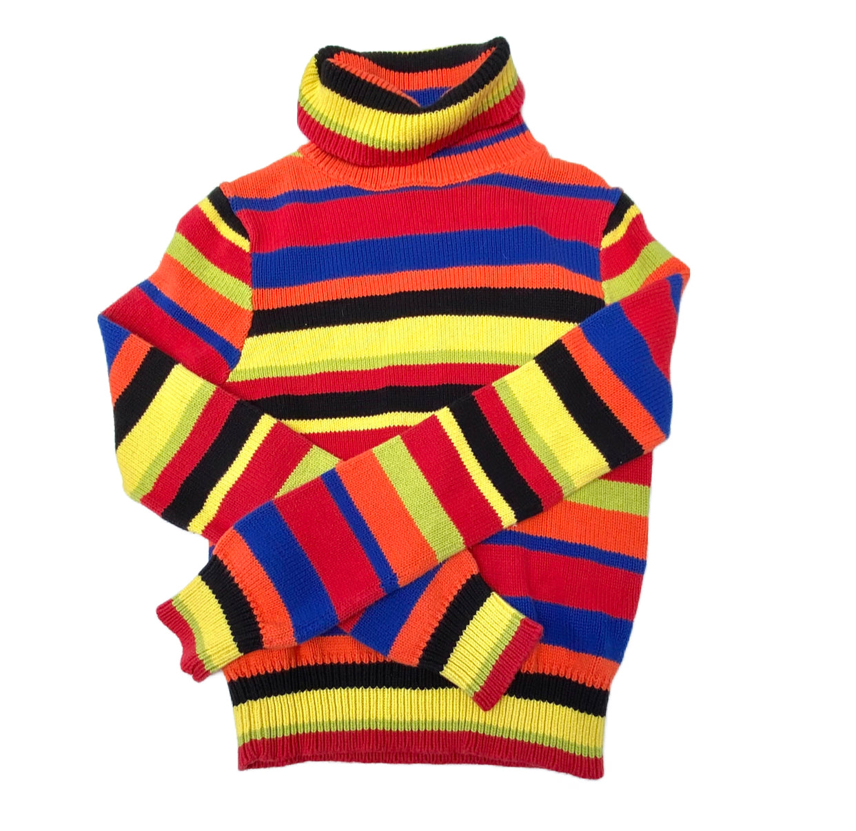 Vintage Multi-Coloured Turtleneck Sweater