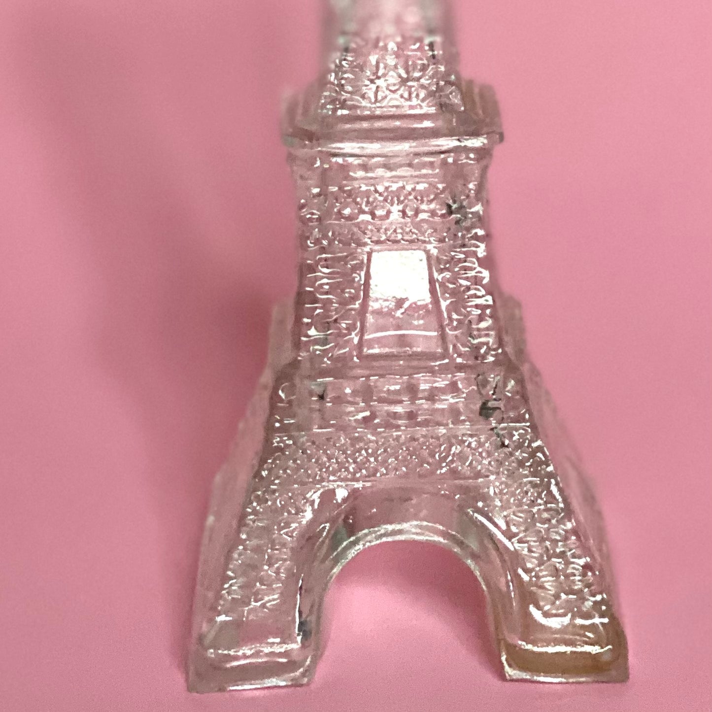 Vintage Avon 1970s Eiffel Tower Glass Collectible Bottle