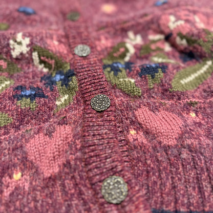 Vintage Northern Reflections, Wool Blend Floral Cardigan