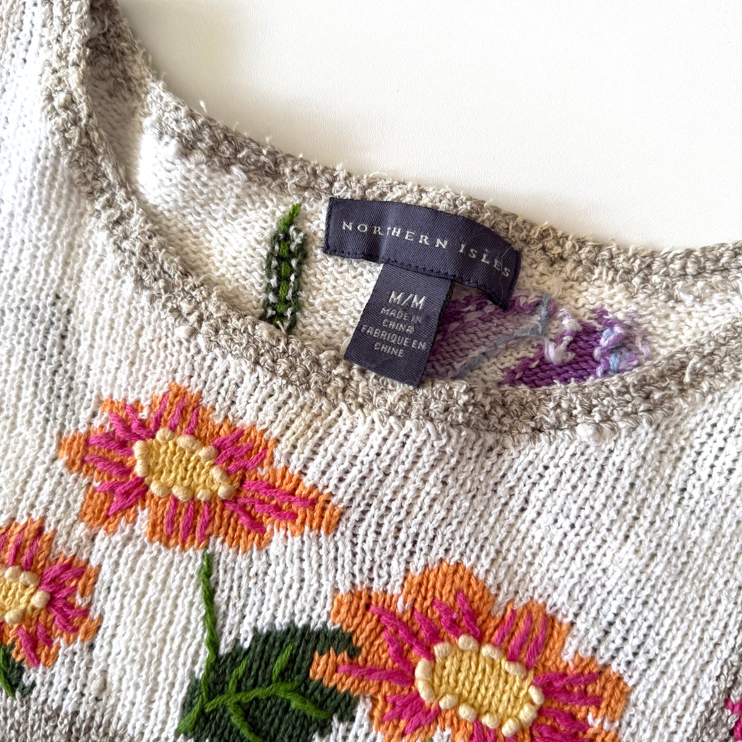 Vintage Northern Isles, Flower Sweater