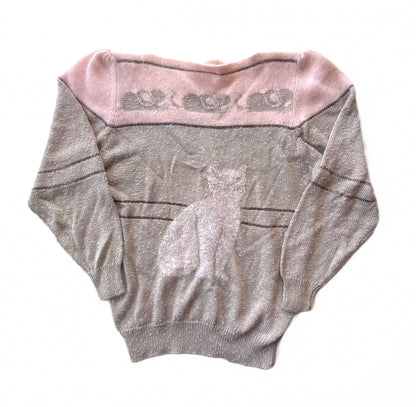 Vintage Cat & Mouse Sweater