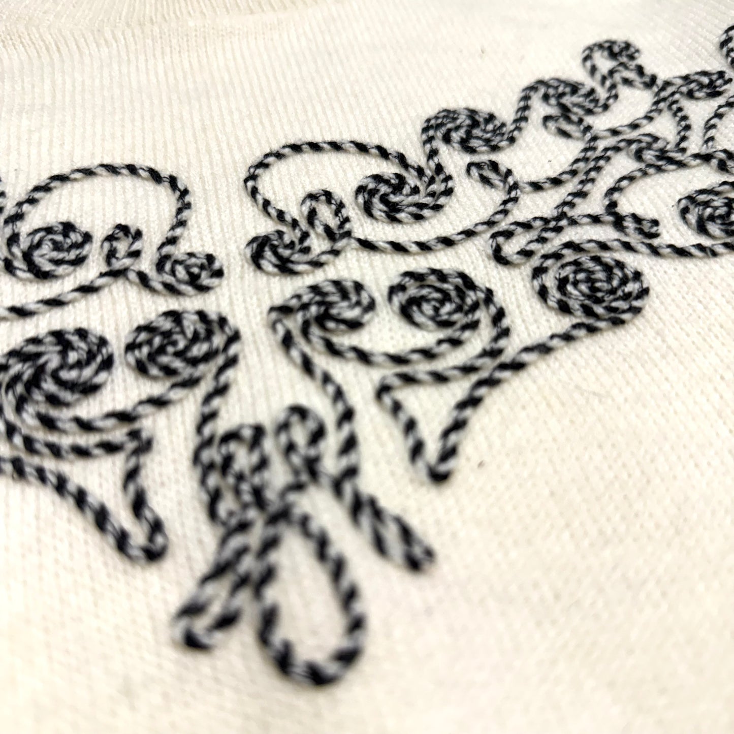 Vintage Tricots Excelsior Knits, Swirl Patterned Sweater