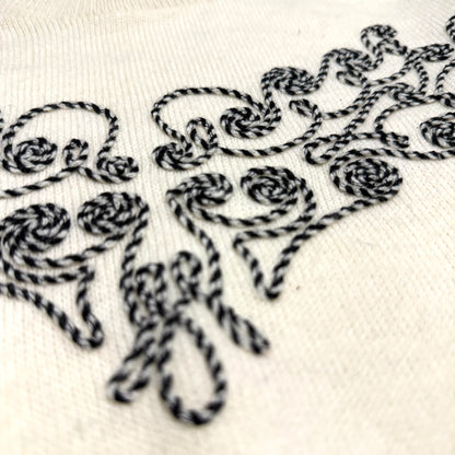 Vintage Tricots Excelsior Knits, Swirl Patterned Sweater