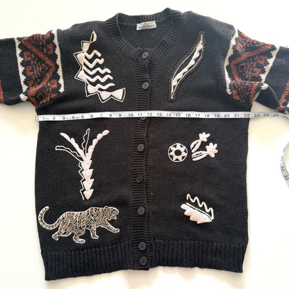 Vintage Italian Made, Safari Cardigan