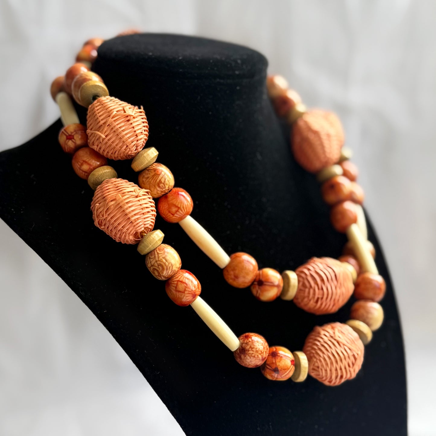 Secondhand Long Orange Necklace