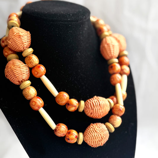 Secondhand Long Orange Necklace