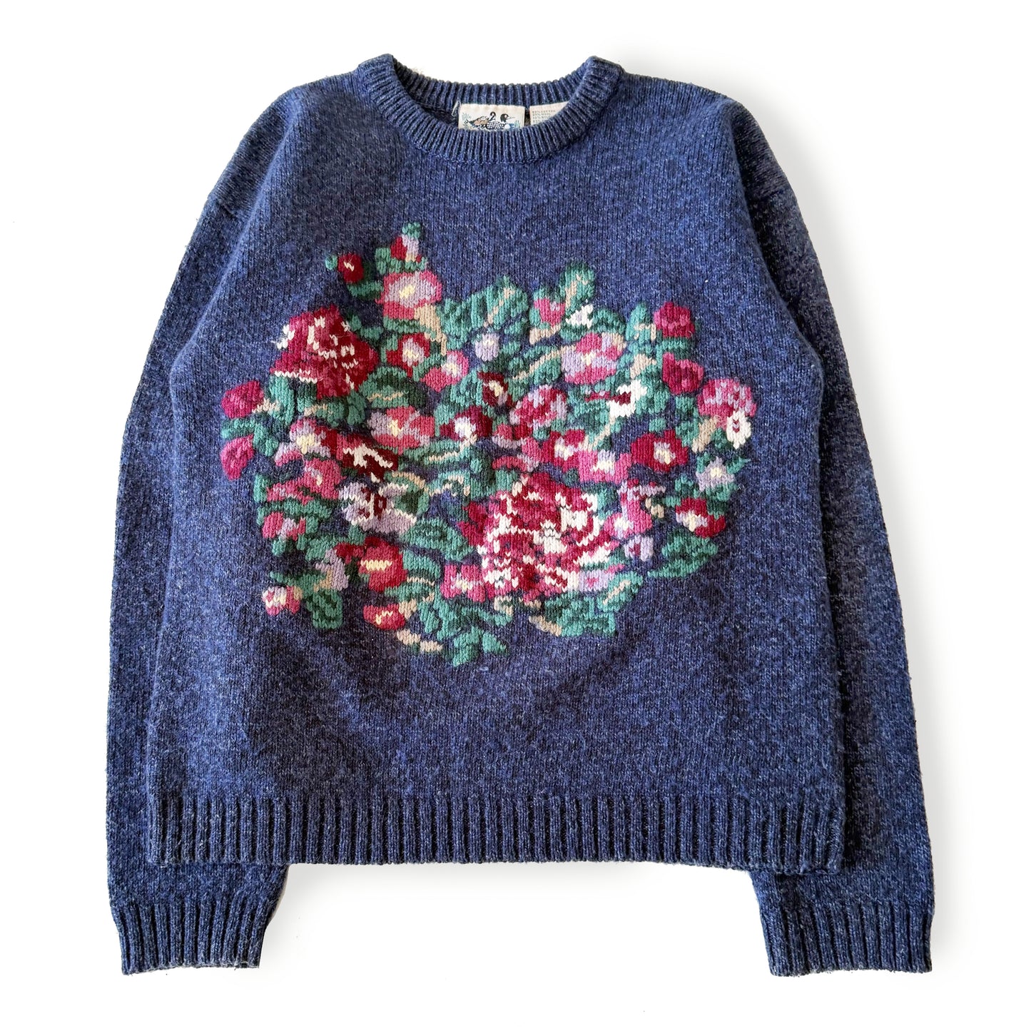 Vintage Northern Reflections, Wool Blend Floral Sweater