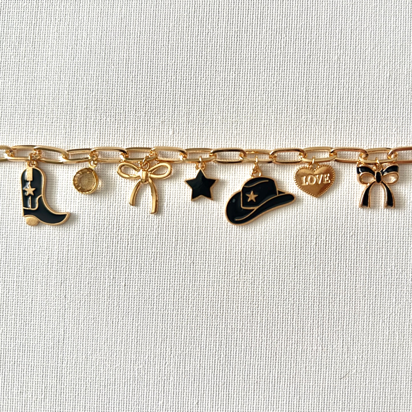 Handmade Y2K Charm Bracelet Cowgirl Style