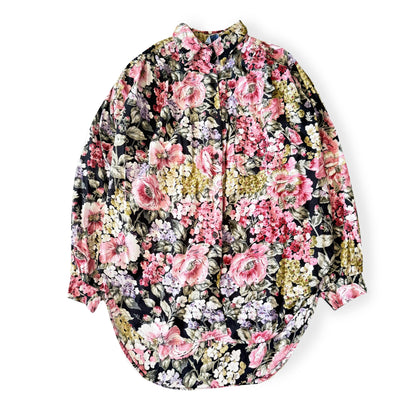 Floral patterned shirt on a white background