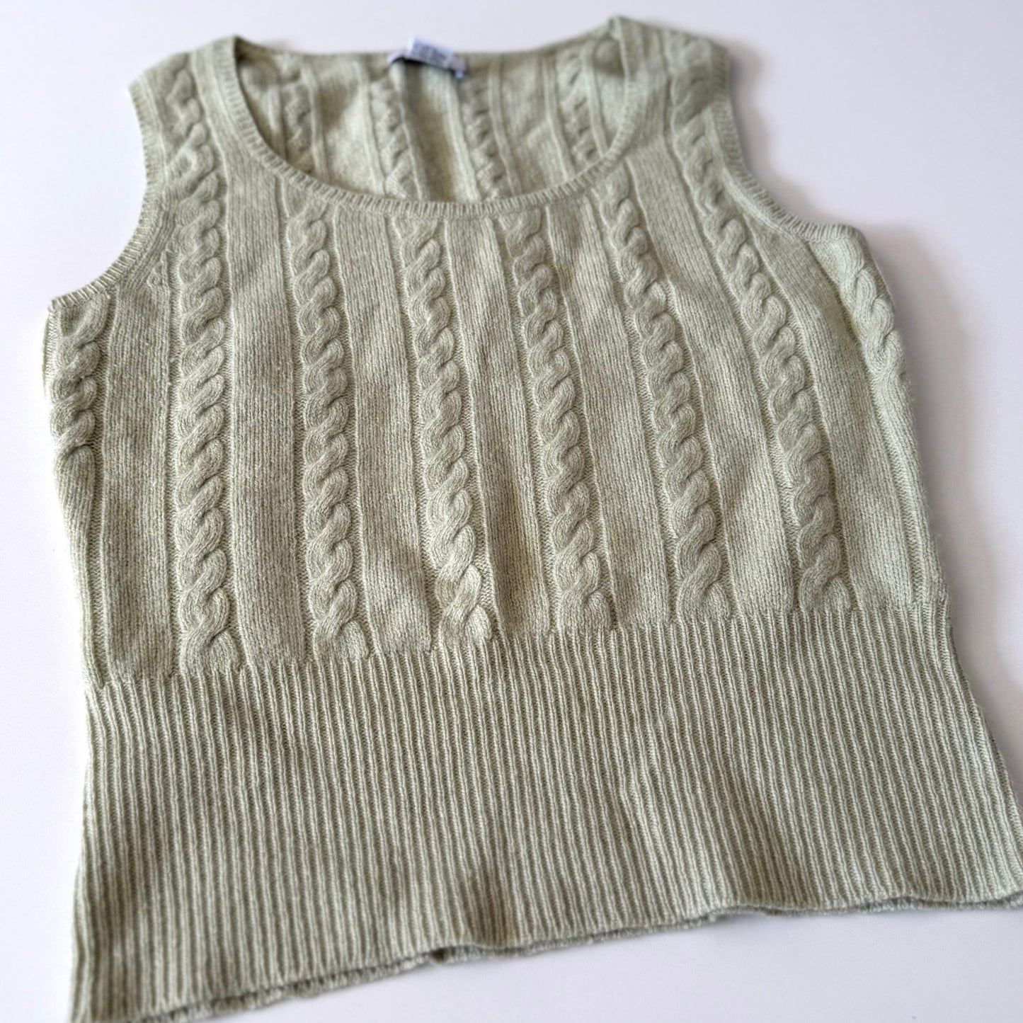 Secondhand Ann Taylor, Wool Blend Green Tank Top