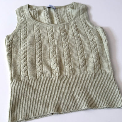 Secondhand Ann Taylor, Wool Blend Green Tank Top