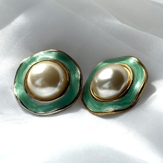 Vintage Faux Pearl Earrings