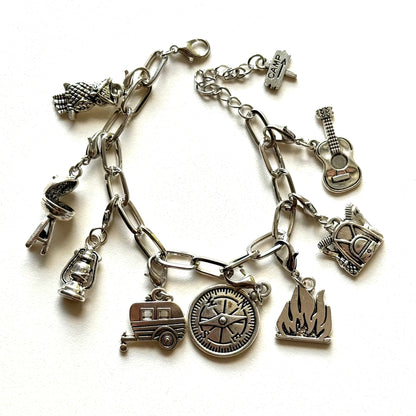 Handmade Y2K Style Camping Charm Bracelet