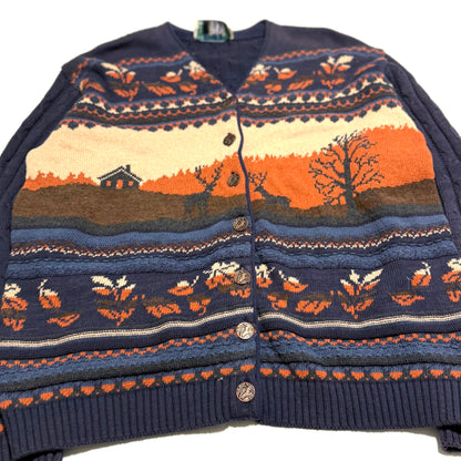 Vintage Northern Reflections by Parkhurst, Autumn Deer Cardigan