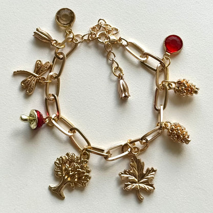 Handmade Y2K Style Autumn Charm Bracelet