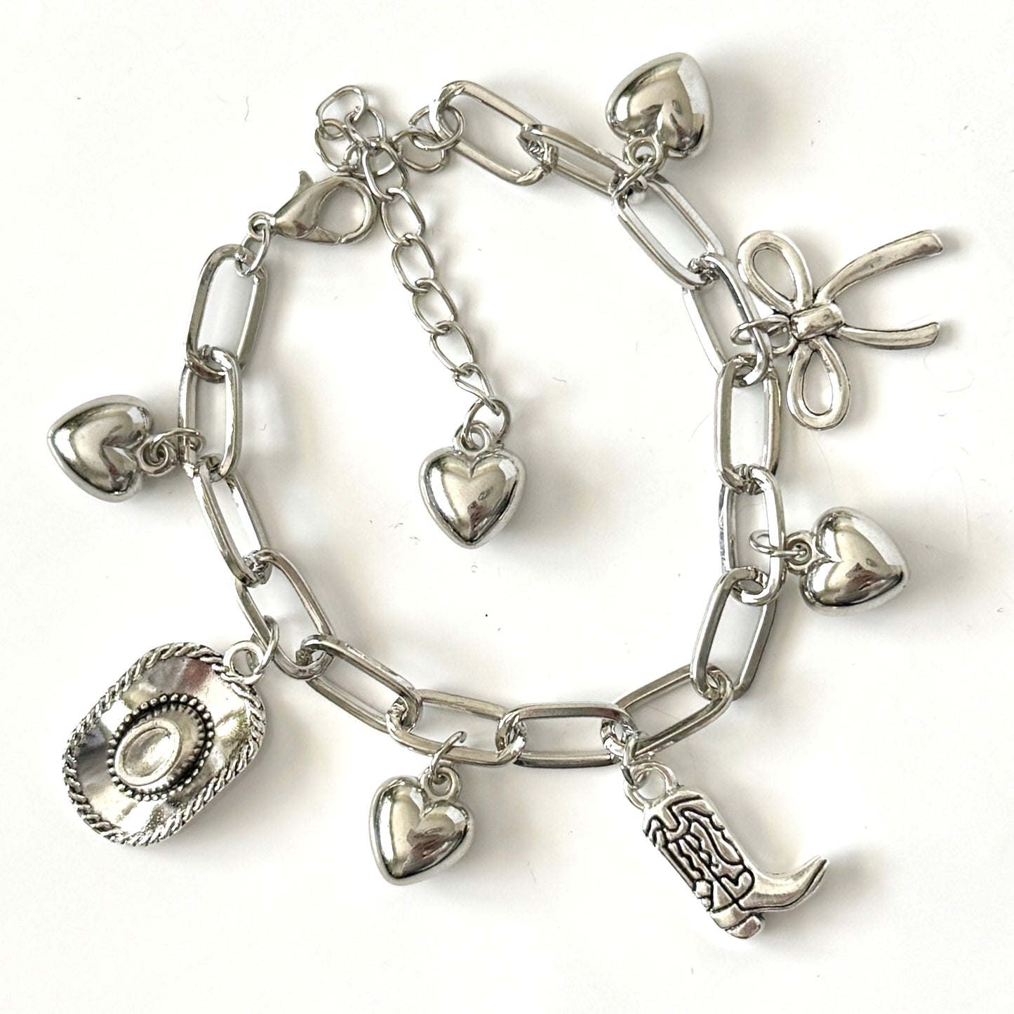 Handmade Cowgirl Y2K Style Charm Bracelet