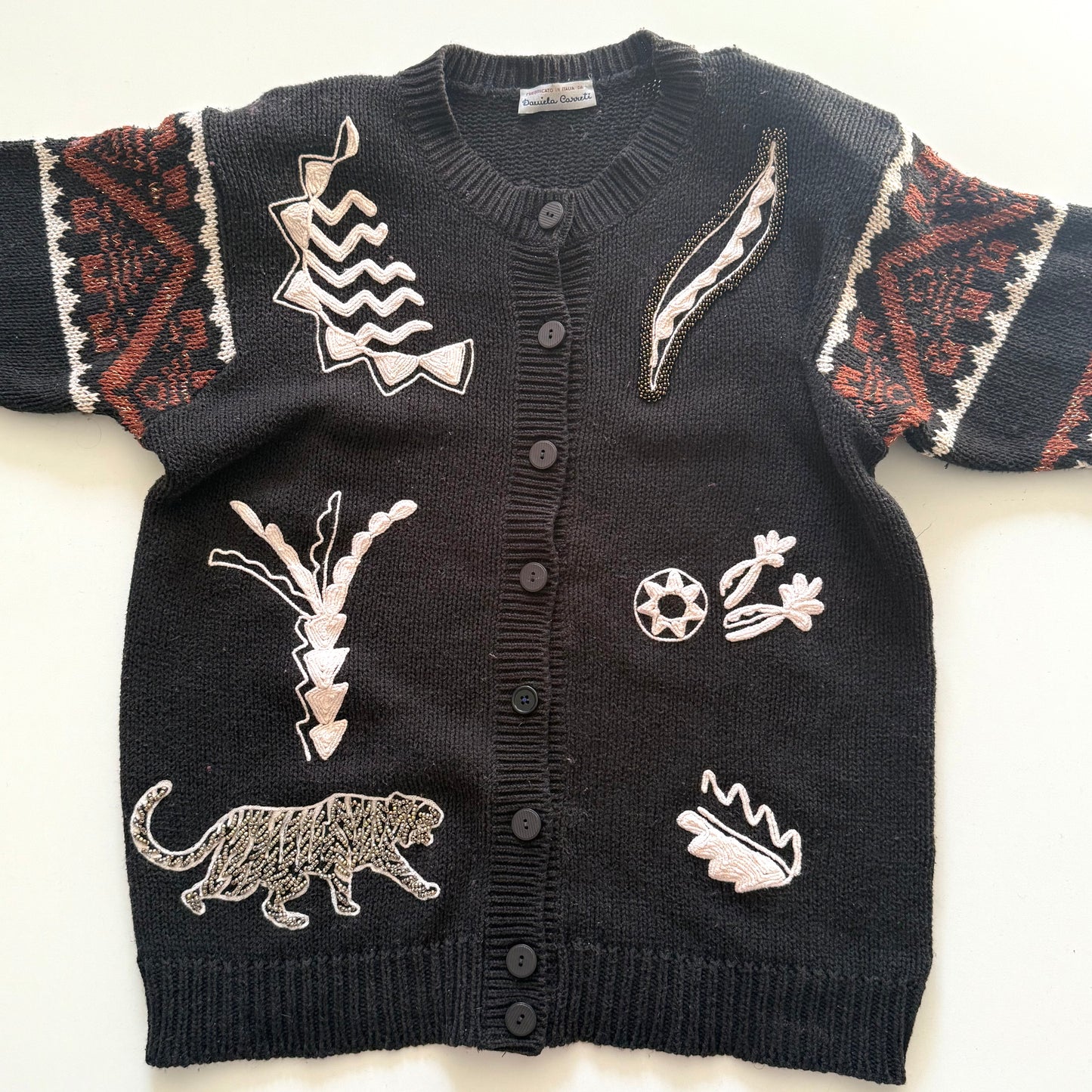 Vintage Italian Made, Safari Cardigan