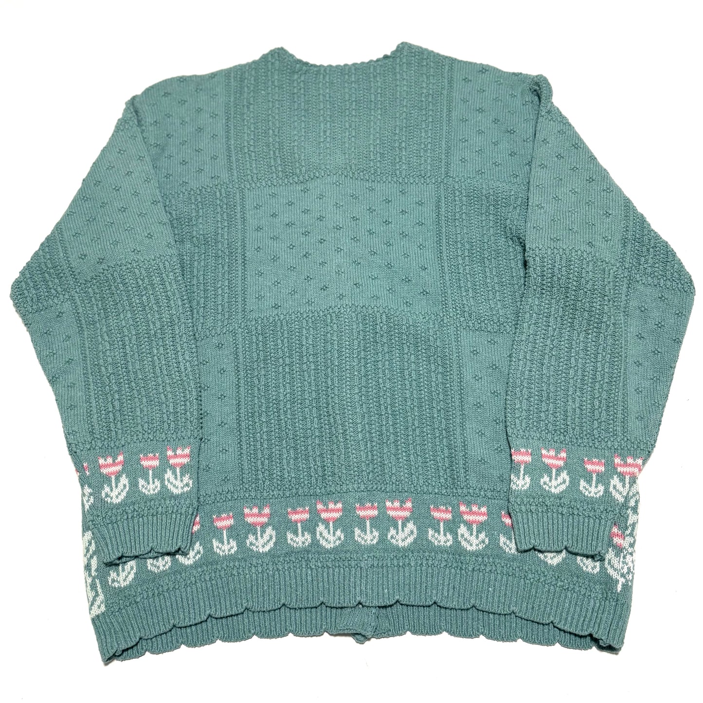 Vintage Northern Reflections, Cat in Garden Cardigan