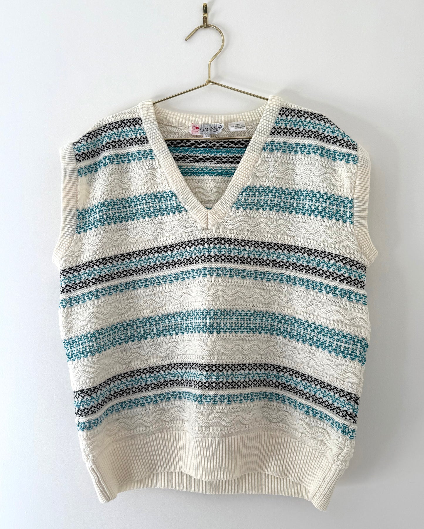 Vintage Lumiere, Textured Knit Vest
