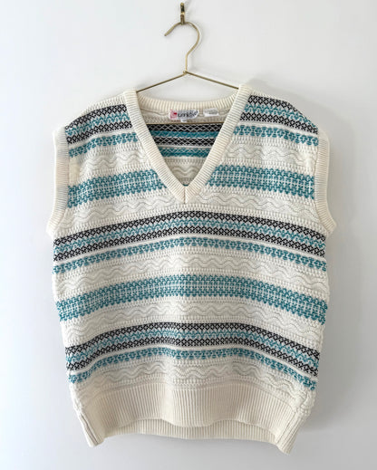 Vintage Lumiere, Textured Knit Vest