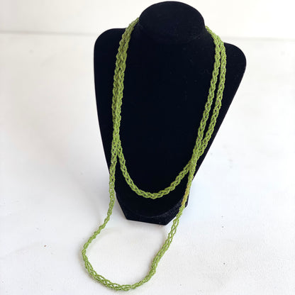 Green Beaded Vintage Necklace