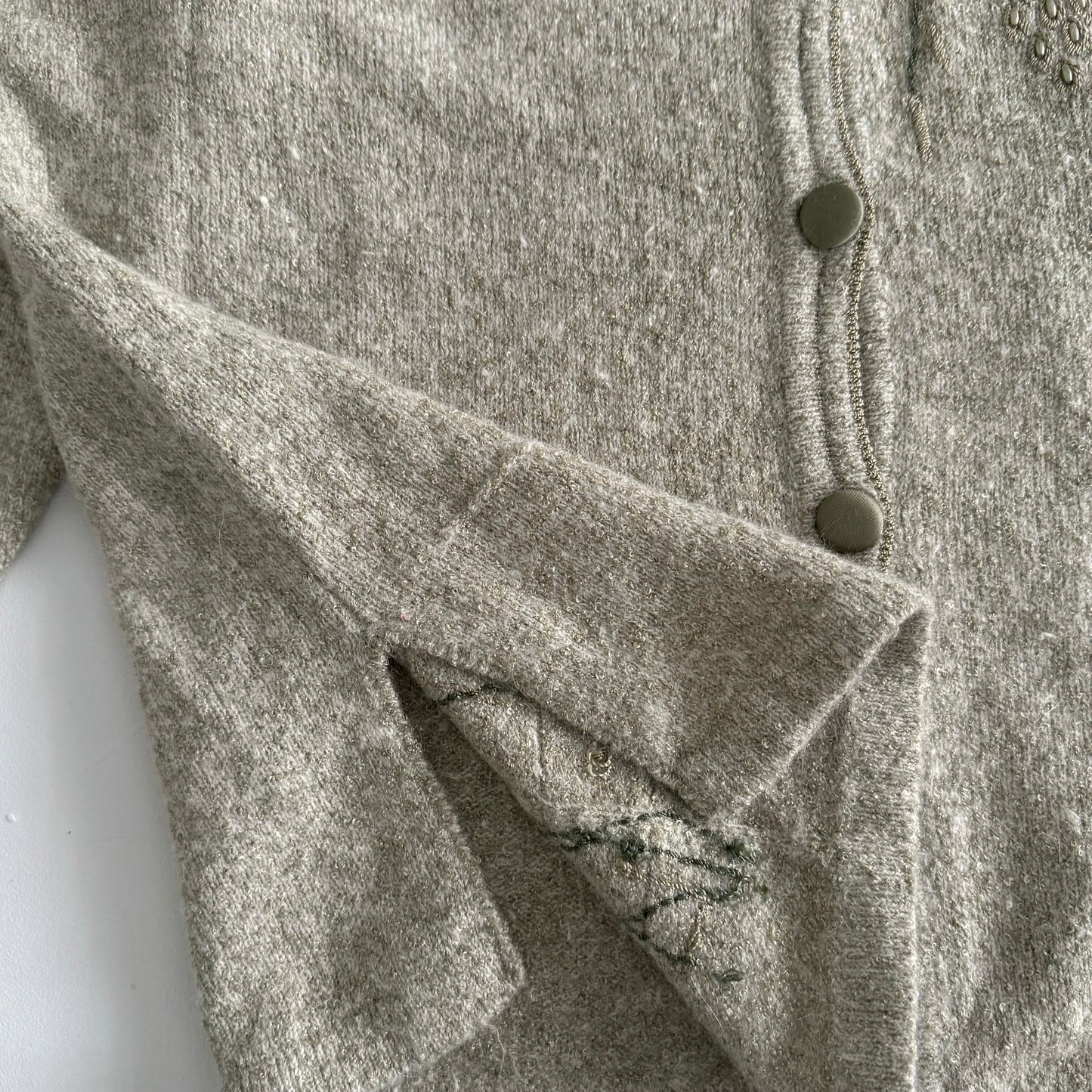 Vintage Variations Wool and Angora Blend Cardigan