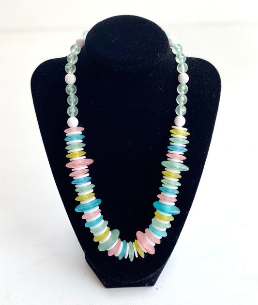 Pastel Vintage Statement Necklace