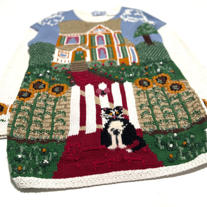 Vintage Signatures by Northern Isles, Cat & Sunflowers Sweater