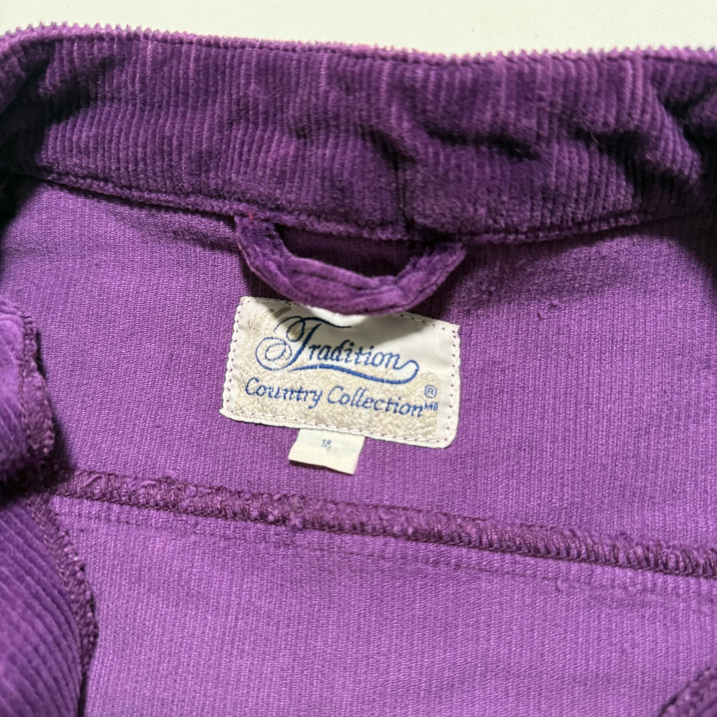Vintage Tradition Country Collection, Corduroy Purple Vest