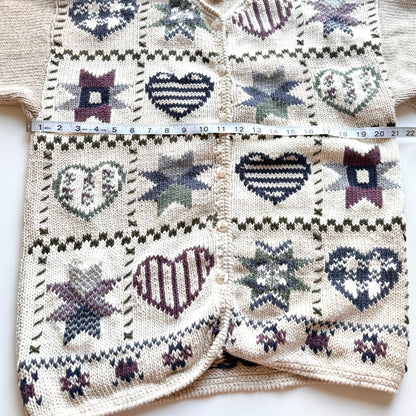 Vintage Woolrich, Hearts & Patchwork Cardigan
