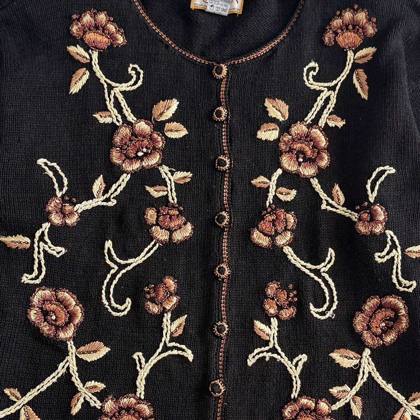 Vintage Heirloom Collectibles, Floral Cardigan