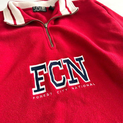 Vintage SDI, Forest City National Quarter Zip Sweater