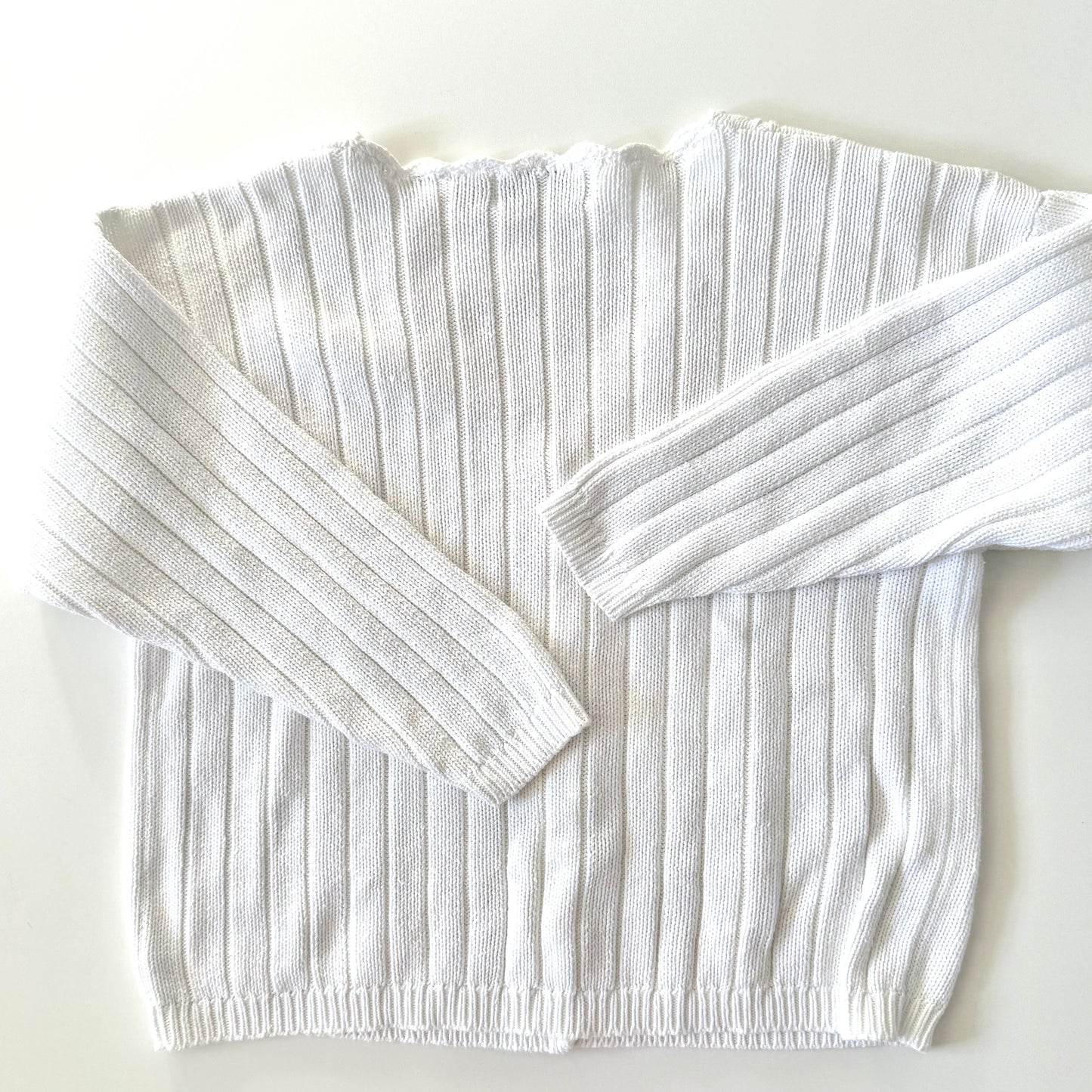 Vintage En Chante, White Cardigan