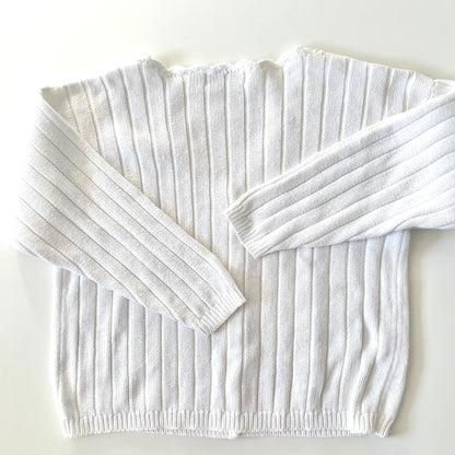 Vintage En Chante, White Cardigan
