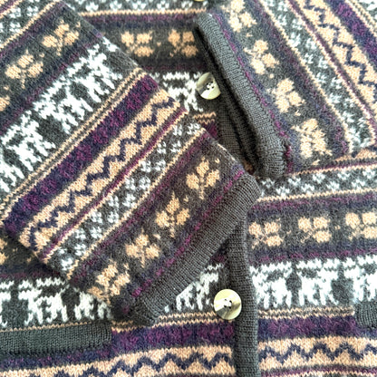 Secondhand with Tags Graffiti, Wool Cardigan