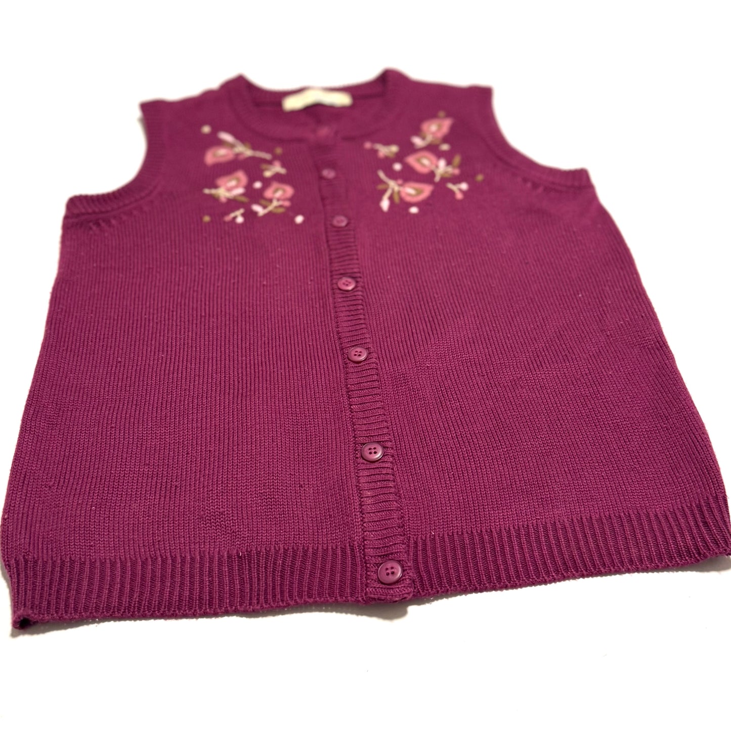 Vintage Penmans, Embroidered Sleeveless Knit Vest