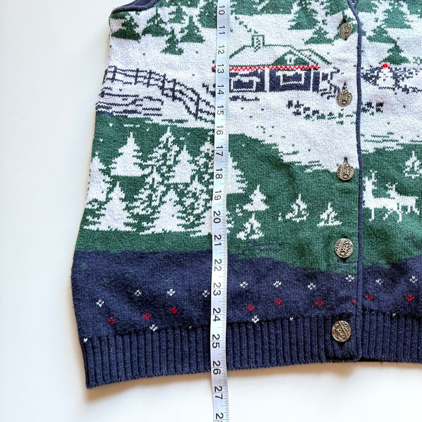 Vintage Northern Reflections, Winter Scene Vest