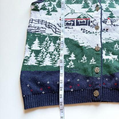 Vintage Northern Reflections, Winter Scene Vest