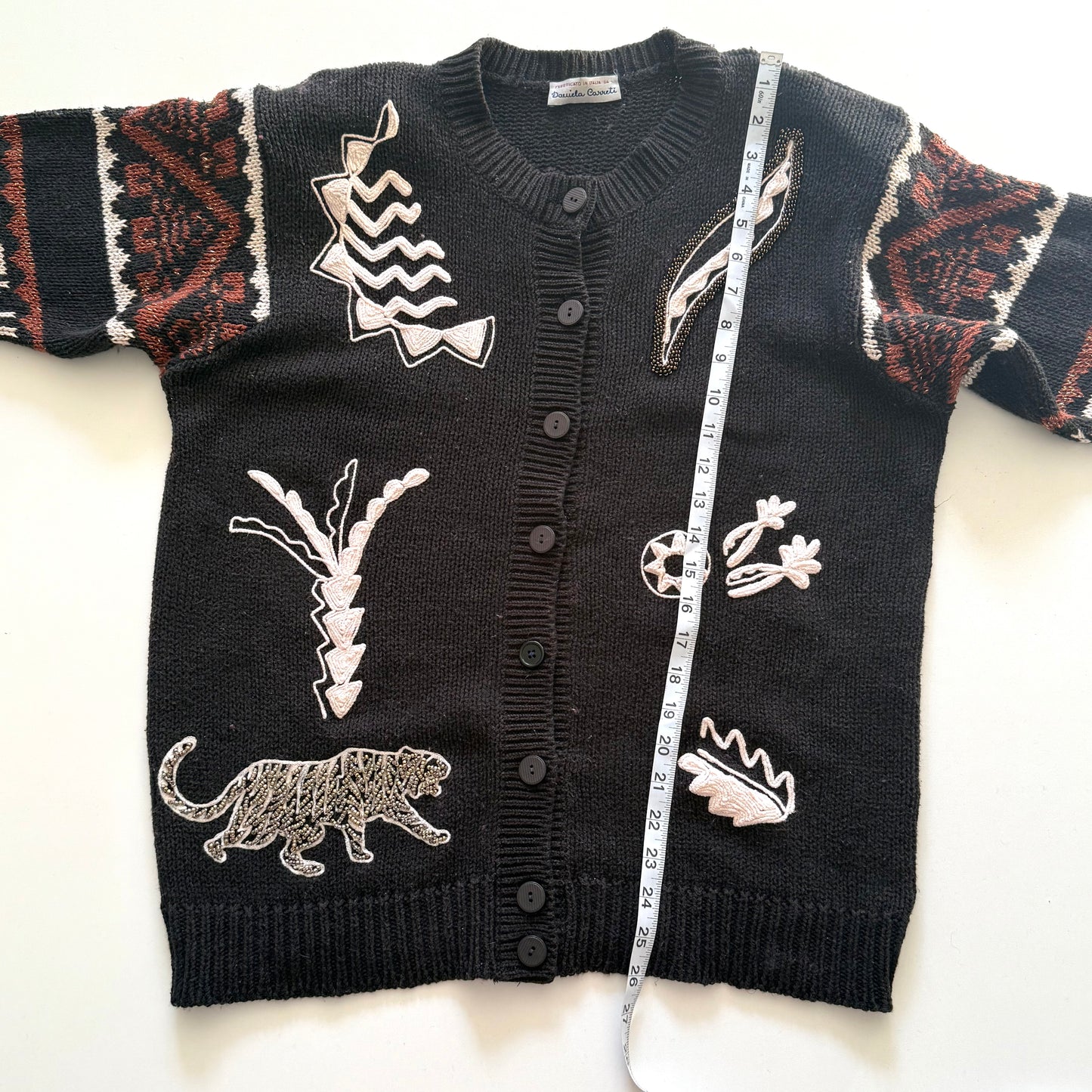 Vintage Italian Made, Safari Cardigan