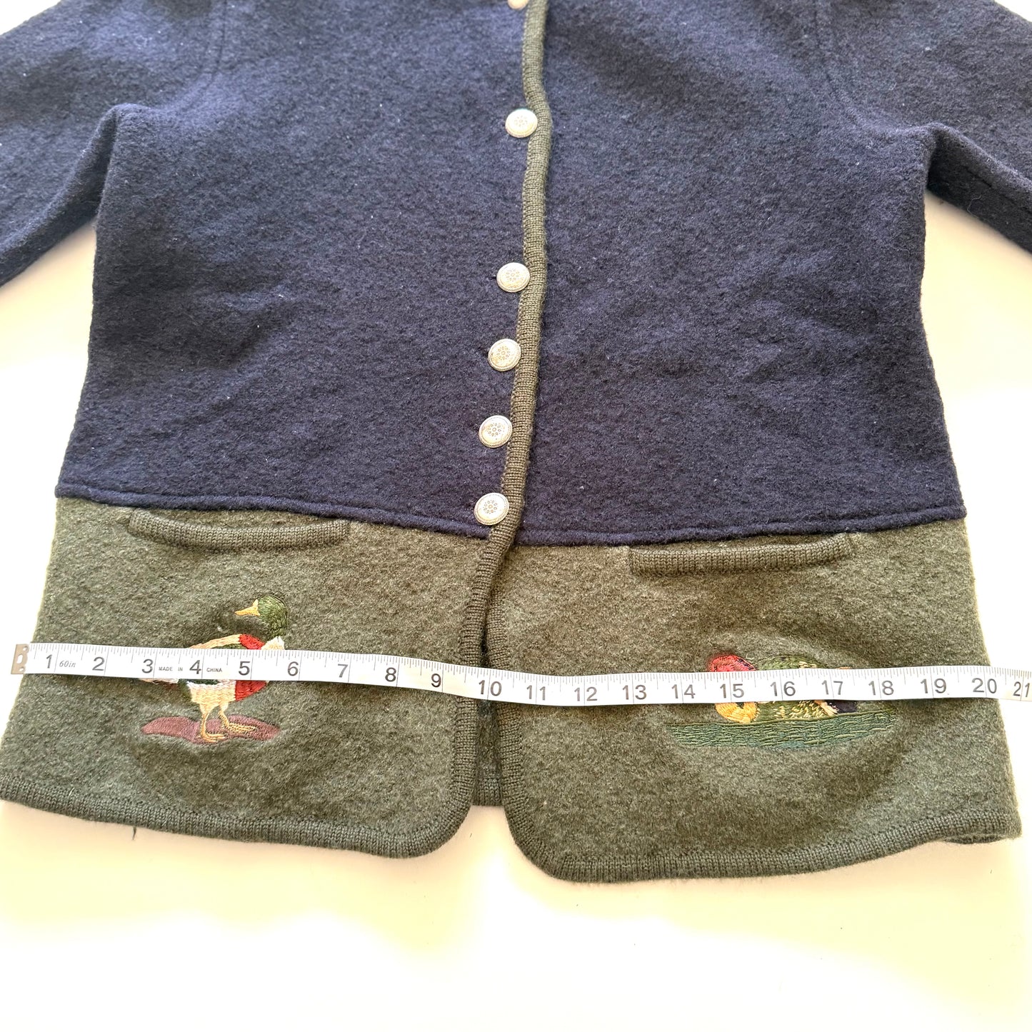 Vintage Eric Alexandre, Duck Wool Cardigan