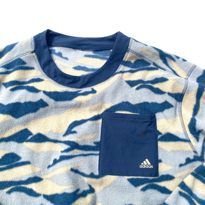 Secondhand Adidas Camo Texture-Print Crew Sweatshirt