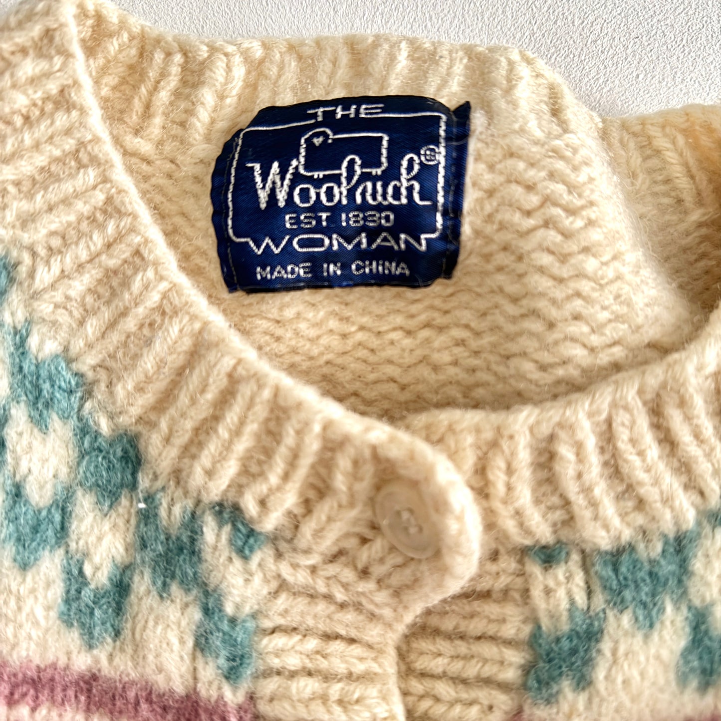 Vintage Woolrich, Sheep Cardigan