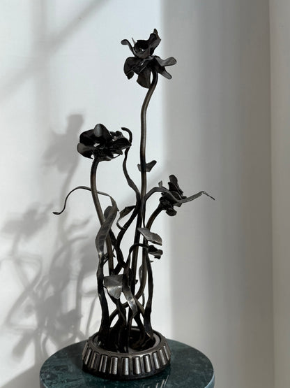 Secondhand Handmade Metal Flower Art