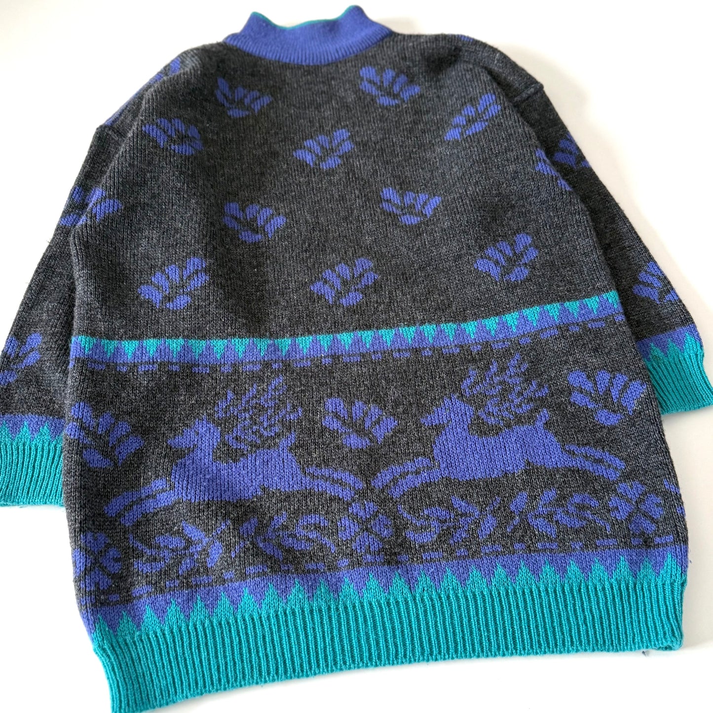 Vintage Whimsical Deer Sweater