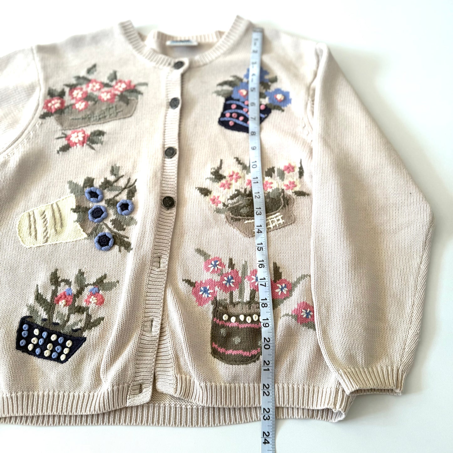 Vintage Northern Reflections, Potted Flowers Cardigan