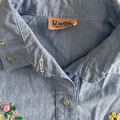 Vintage Liz Moody Button Down Short Sleeve Shirt